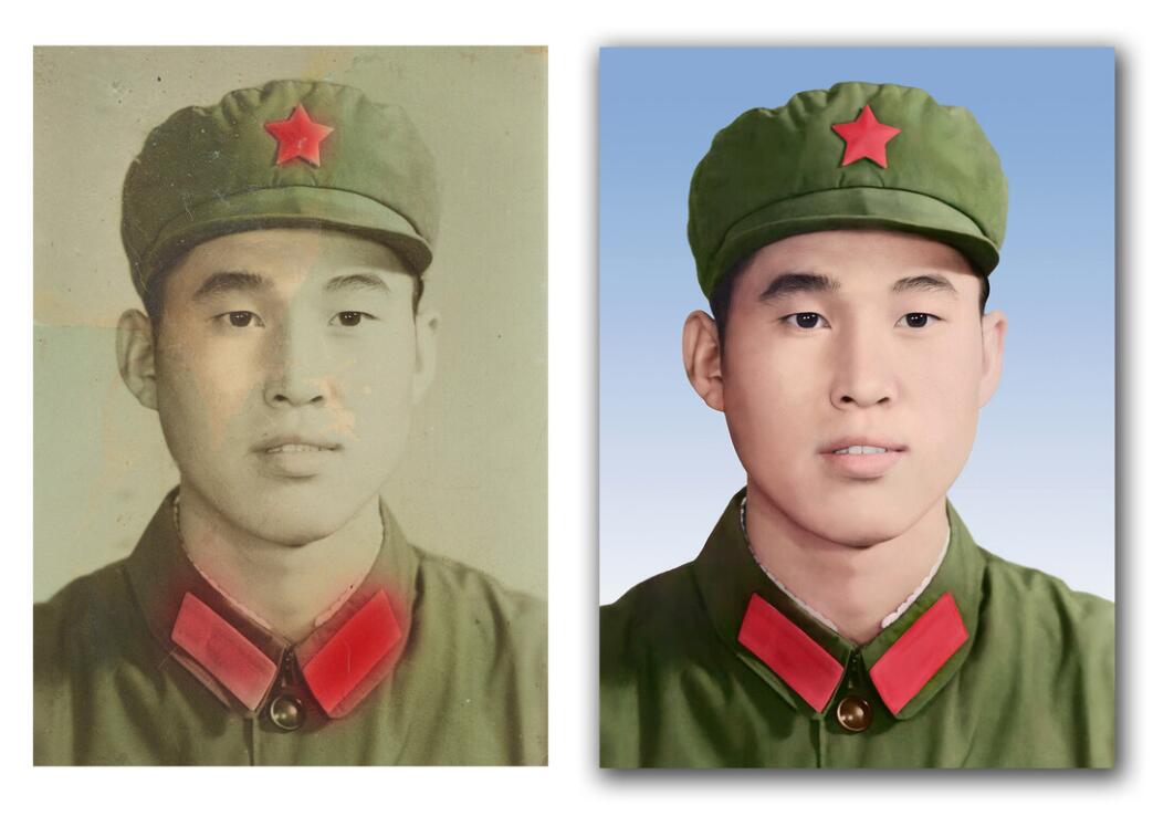 通海口镇破损照片修复-18
